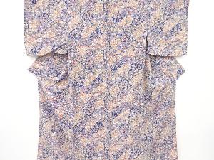 草花模様小紋着物